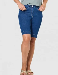 Bermuda coton bleu denim