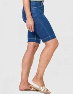Bermuda coton bleu denim