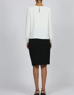 Blouse dentelle blanc