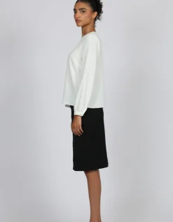 Blouse dentelle blanc