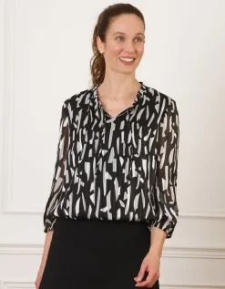 Blouse motif graphique