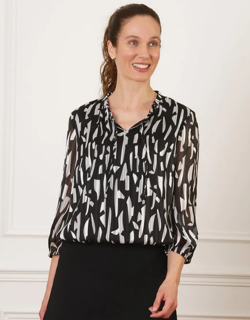 Blouse motif graphique