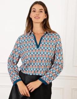 Blouse motif seventies