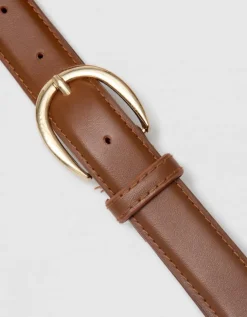 Ceinture cuir camel