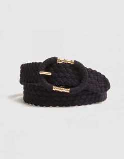 Ceinture tressée marine