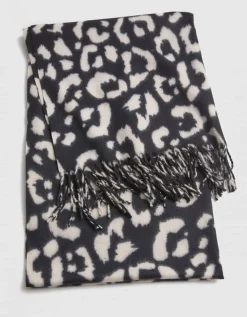 Écharpe chaude motif noir