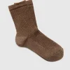 Chaussette paillette café