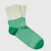 Chaussettes rayure vert