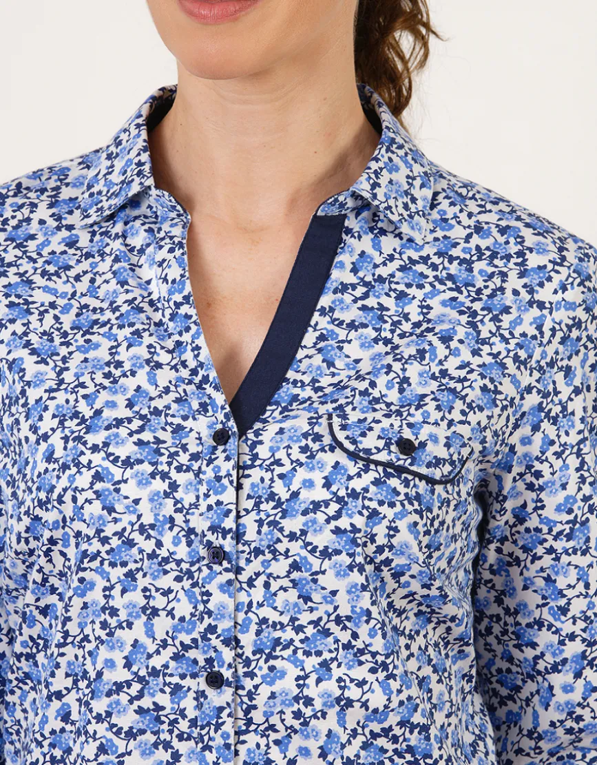 Chemisier coton motif