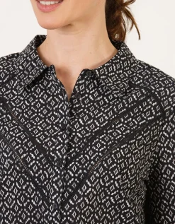 Chemisier coton noir