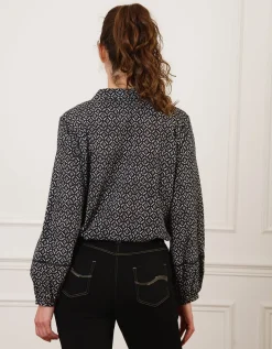 Chemisier coton noir