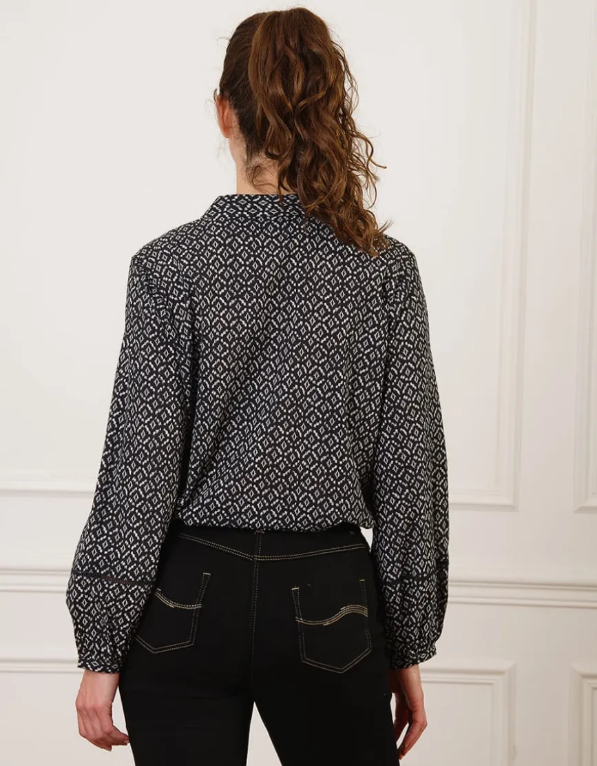Chemisier coton noir