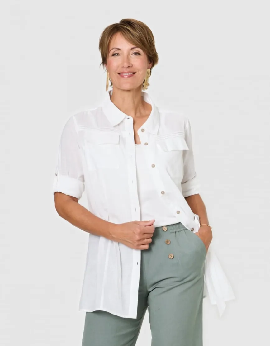 Chemisier long blanc
