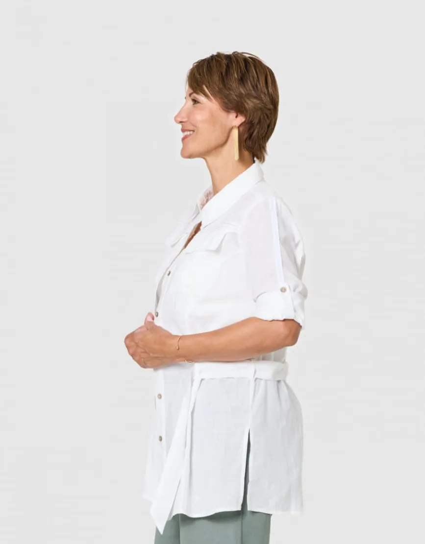 Chemisier long blanc