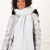 Echarpe douce gris clair