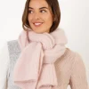 Echarpe douce rose clair
