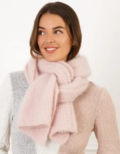 Echarpe douce rose clair