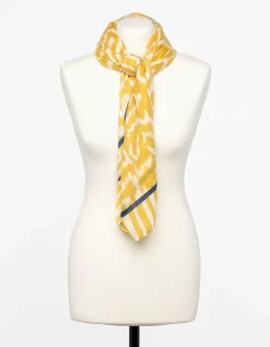 Foulard imprimé jaune