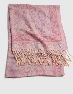 Foulard imprimé rose