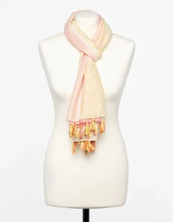 Foulard jaune à rayures