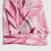 Foulard motif floral rose