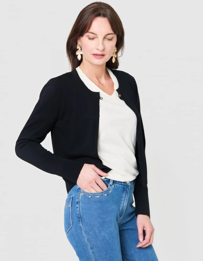 Gilet boléro noir