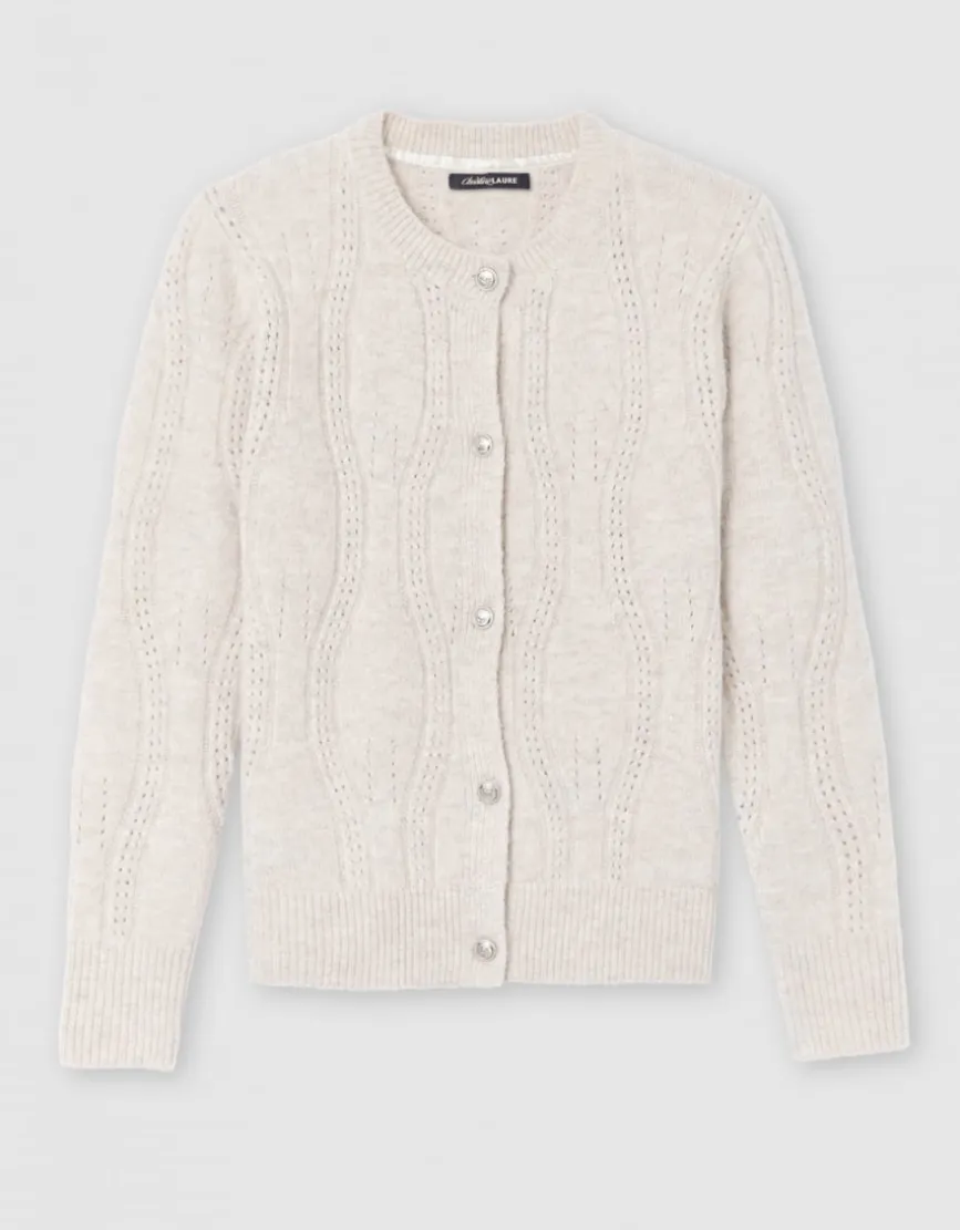 Gilet duveteux beige