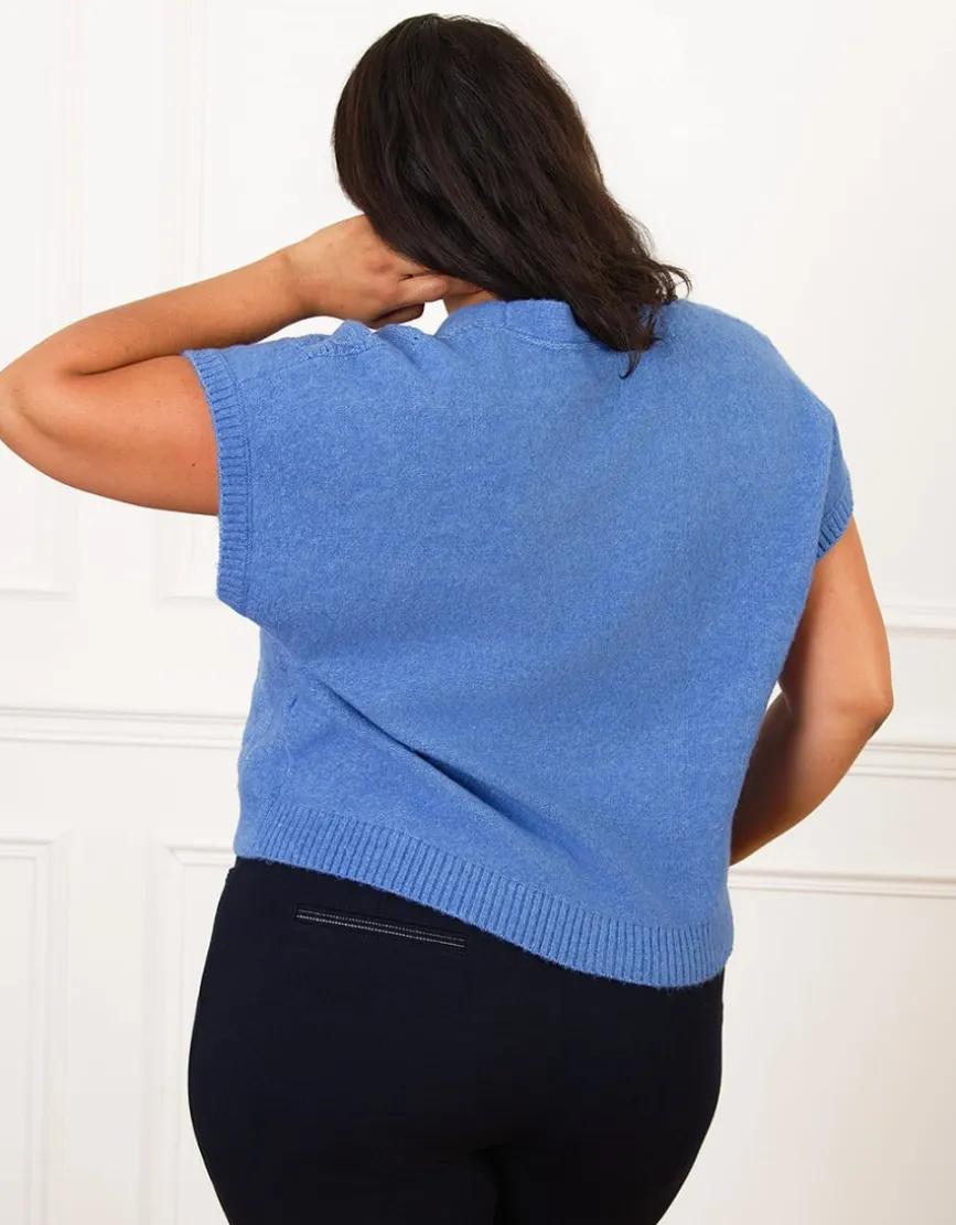 Gilet sans manches bleu