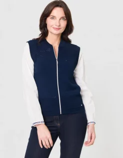 Gilet sans manches marine