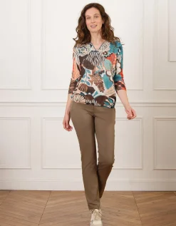 Jean chic regular taupe