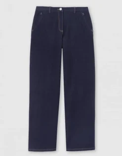 Jean droit coton brut