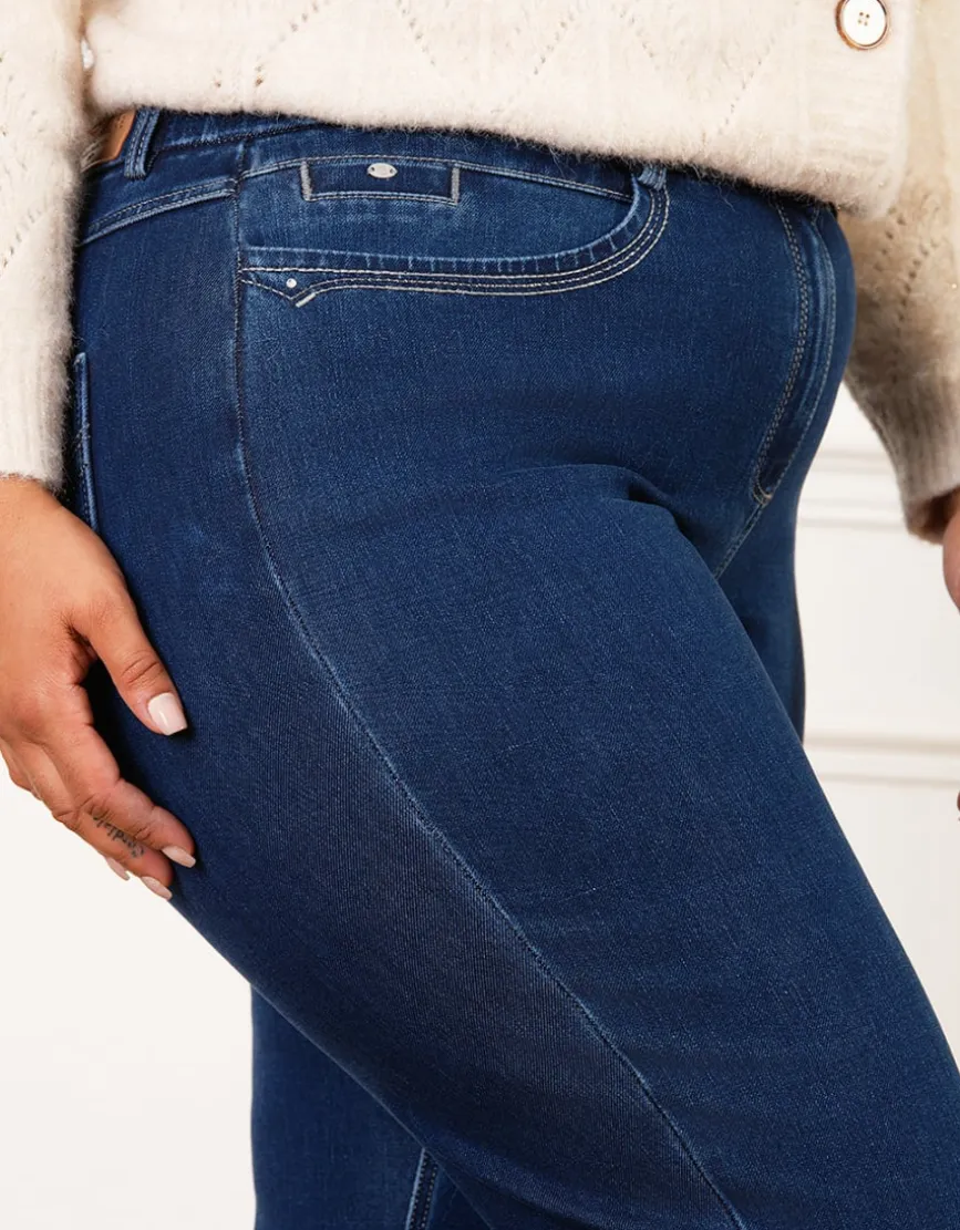 Jean flare bleu foncé