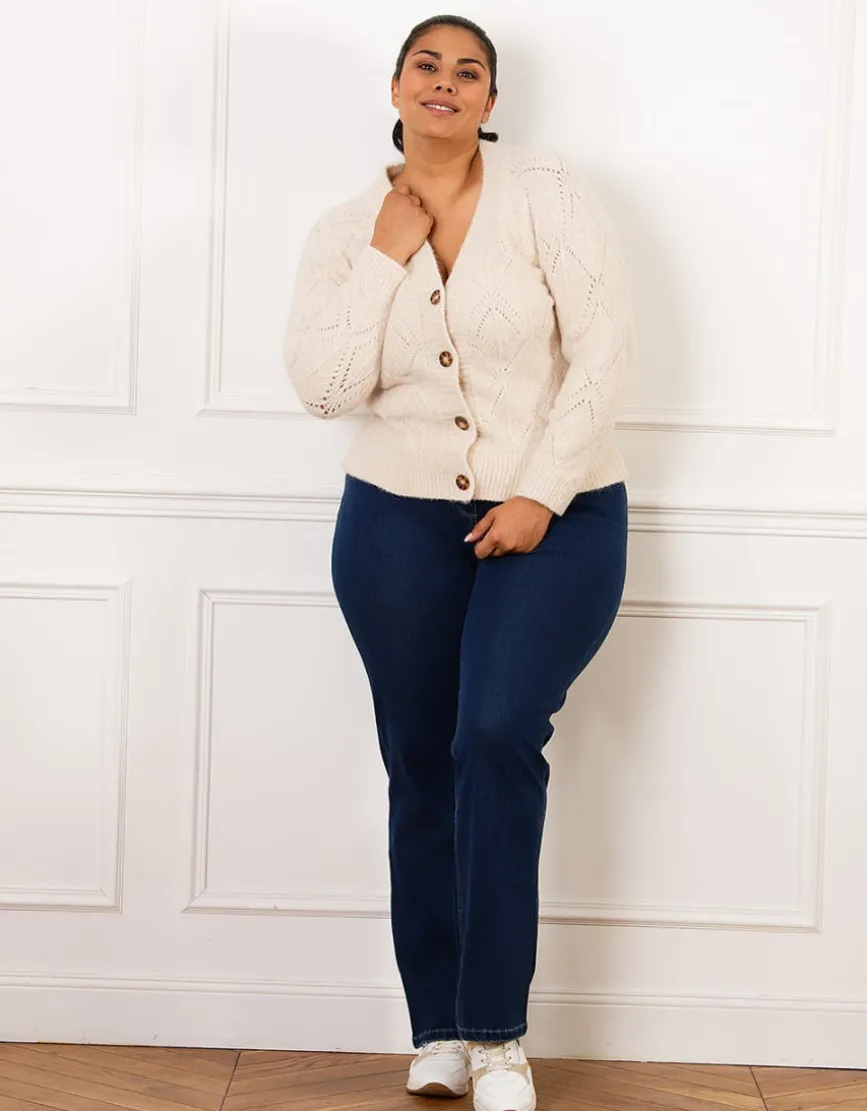 Jean flare bleu foncé