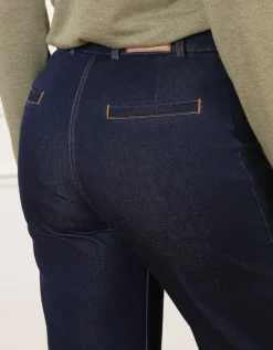 Jean large bleu brut