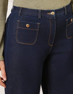 Jean large bleu brut