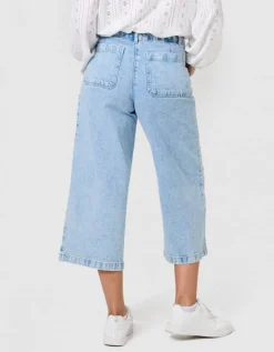 Jean large 7/8 bleu clair