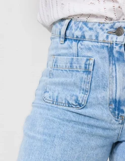 Jean large 7/8 bleu clair