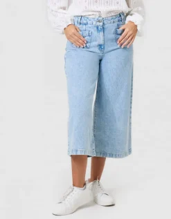 Jean large 7/8 bleu clair