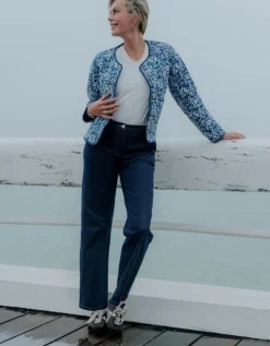 Jean large coton bleu