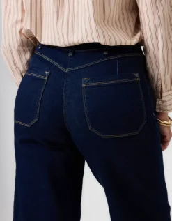 Jean large coton brut