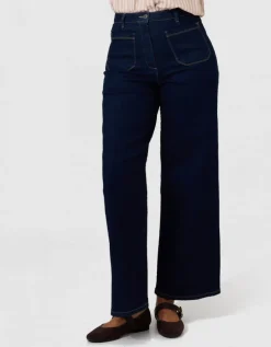 Jean large coton brut