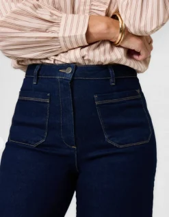 Jean large coton brut