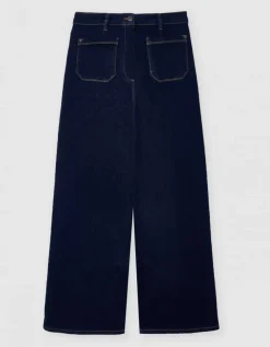 Jean large coton brut