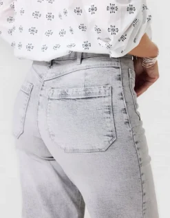 Jean large coton gris