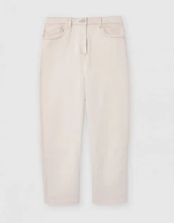 Jean mom 7/8è coton beige