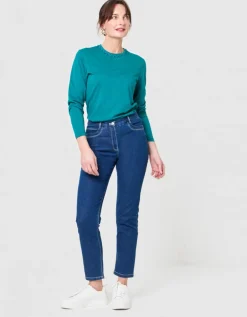 Jean regular 7/8è bleu