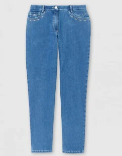 Jean regular coton bleu