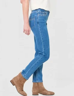 Jean regular coton bleu