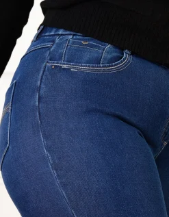 Jean regular coton bleu