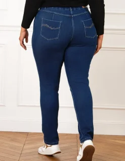 Jean regular coton bleu